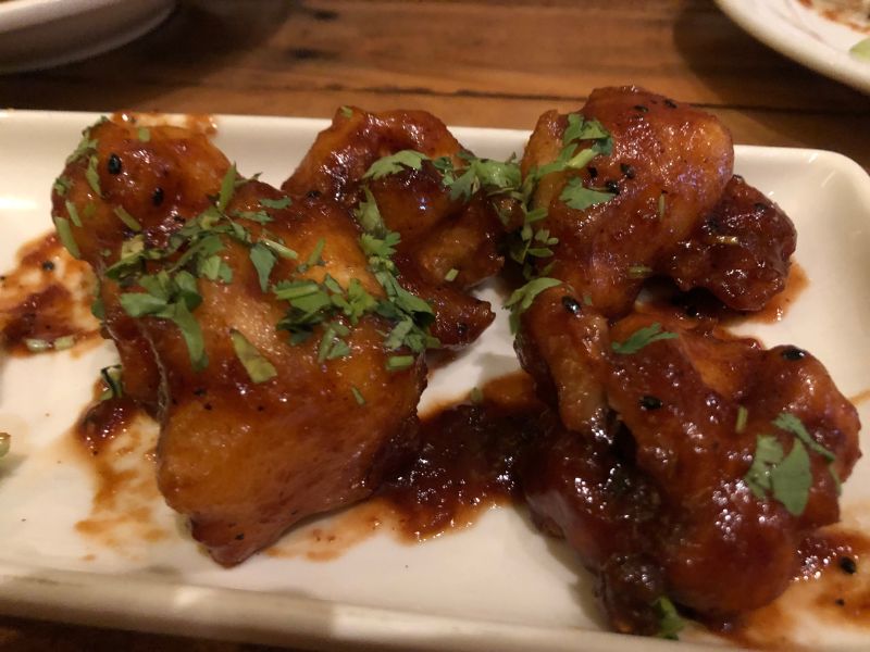 Fasting wings My first solid food ended up being 3 whole pieces of cauliflower "earth wings" at French Meadow. Sublime!
