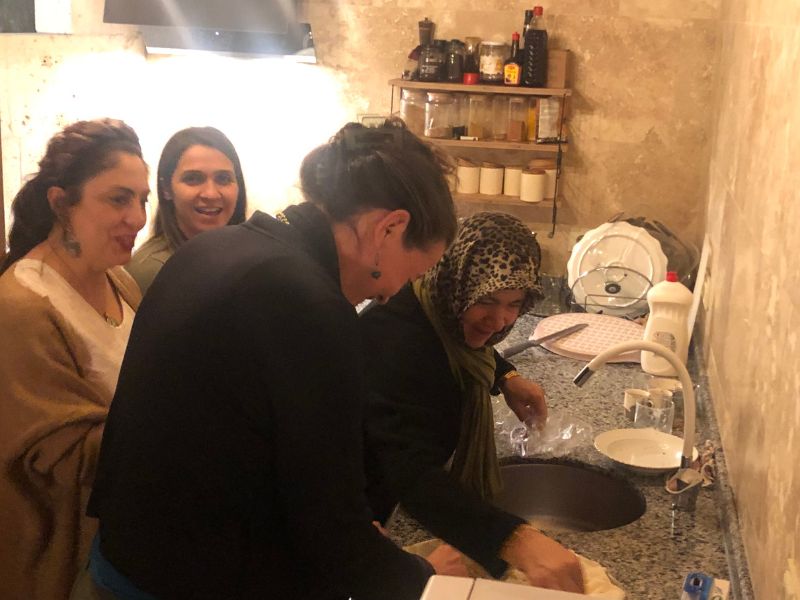 Cooking lesson with the Turkish ladies