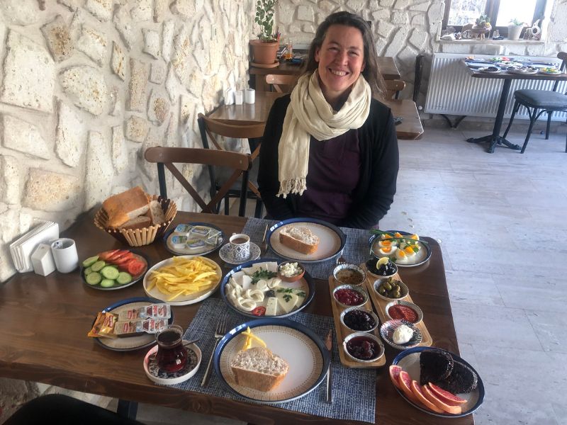Generous breakfast spread every morning