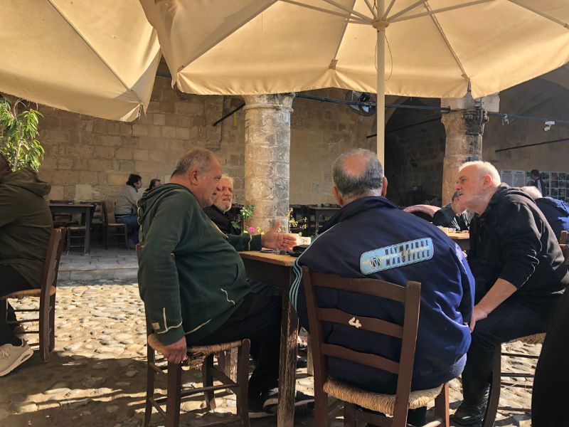 2 Where the old men hang