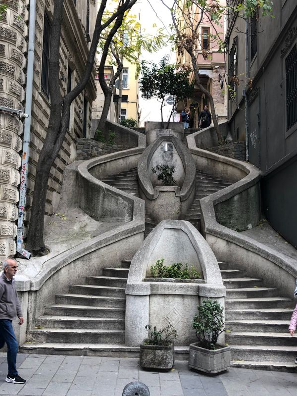 Not all stairs are this curvy & sexy, but they're all this steep(er) and long(er)
