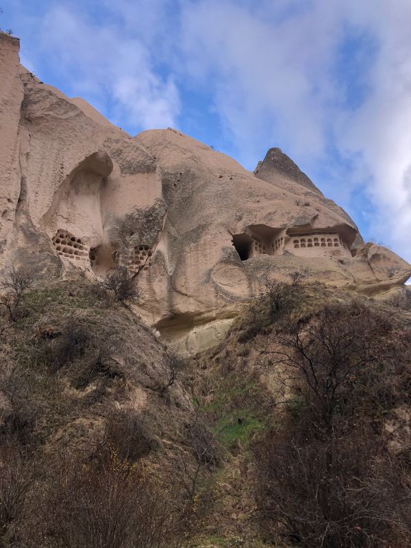 Those holes in the walls are for pigeons, so their poop could be used as fertilizer