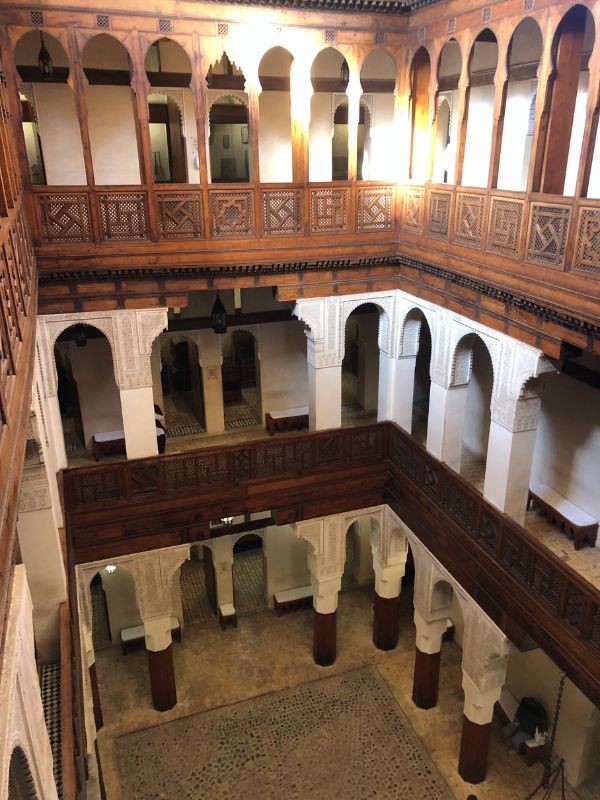 3 Inside a "Foundouk" - traditional guest house with central courtyard