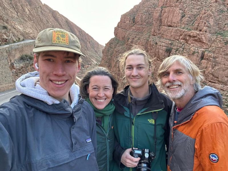Family Photo in Dades Gorge Family Photo in Dades Gorge