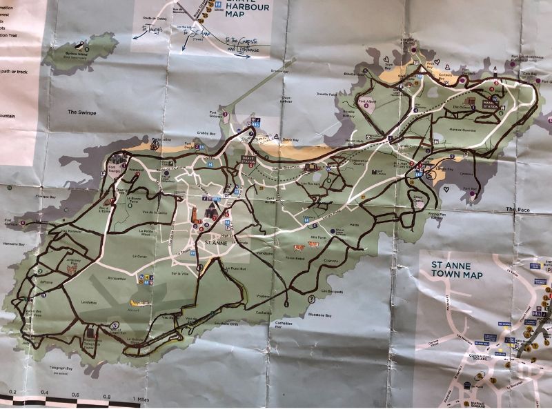 We walked all the paths coloured in black