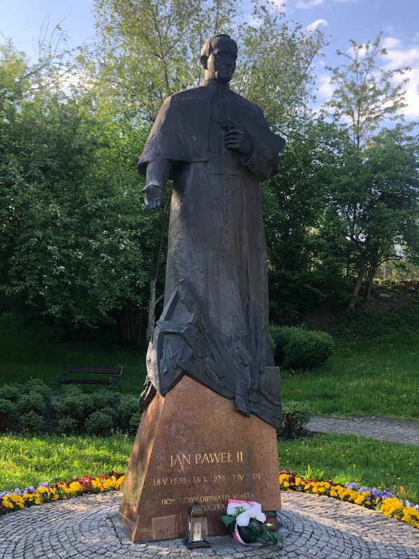 1 Pope John Paul II, pride of Poland, outside the salt mines