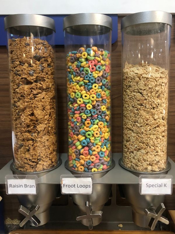 1 Don't even know if this counts as "culinary," but certainly a sugar shock at the hotel breakfast bar