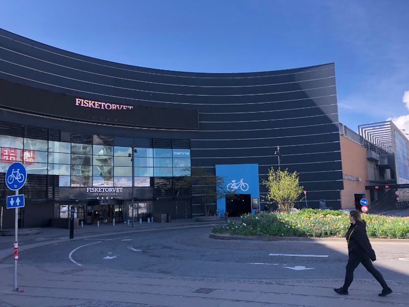 1 Bike parking garage is front and center at this mall