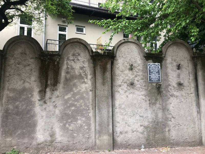 6 Section of the ghetto wall to keep Jews in the crowded ghetto.