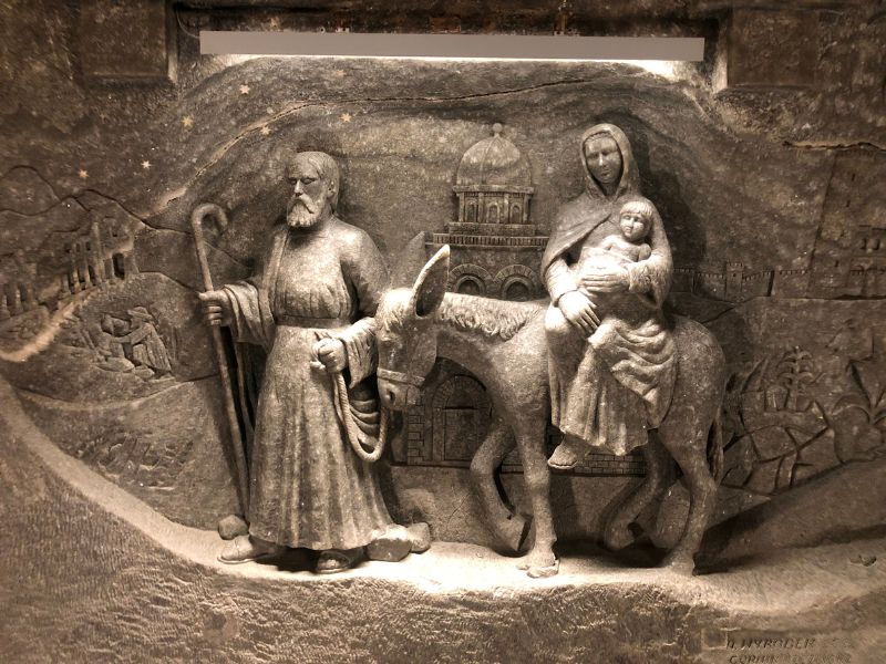 7 Rock salt carving in the chapel