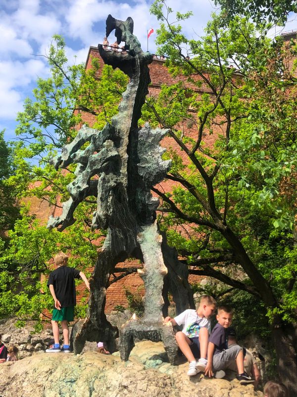 Untitled design Smok the Mighty Dragon lived at the base of Wawel Royal Palace