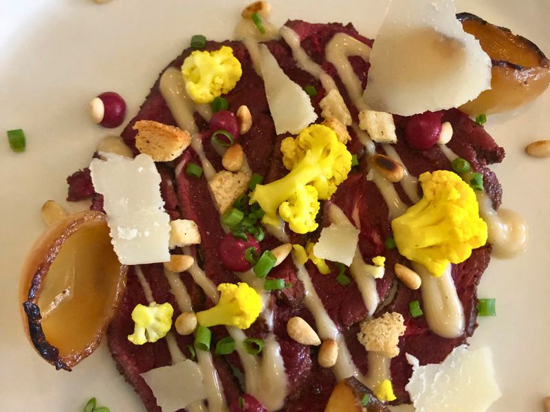4 Seal-meat carpaccio