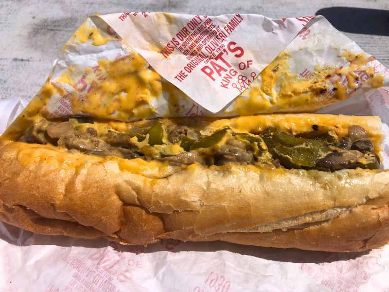 REAL Cheesesteaks are made at Pat's with Cheese Whiz (some would argue)