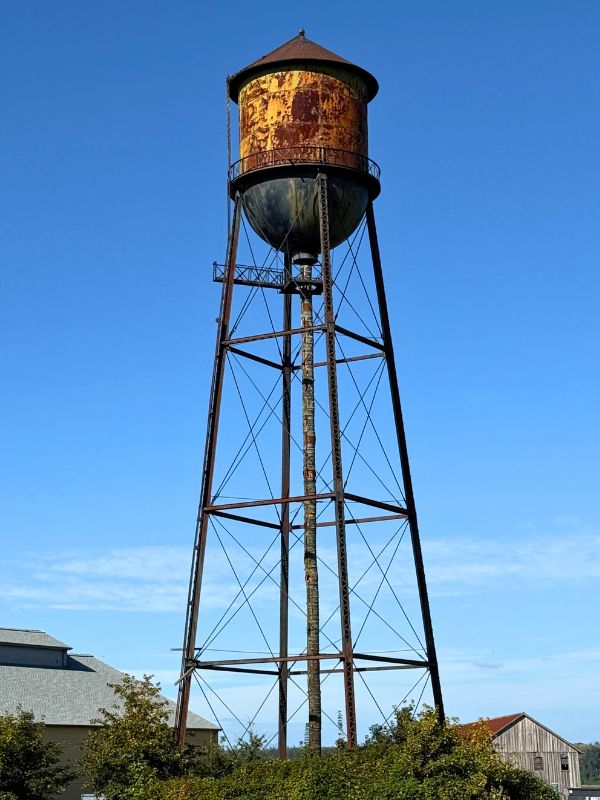 Water tower in Birch Bay while visiting uncle and cousin