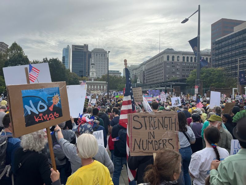 We joined the rally in front of Independence Hall in Philadelphia