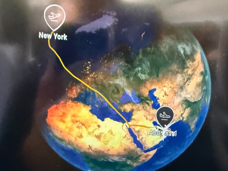 Halfway there - another 9-hour flight to Thailand still to go