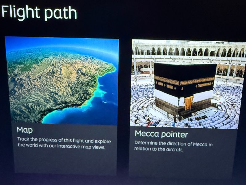 Never seen this on an airplane screen before. But then again, I've never flown into the United Arab Emirates before.