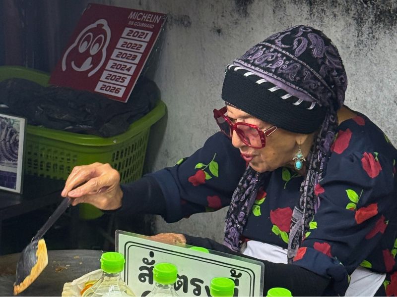 She and her partner earn that red Michelin rating by making hundreds of roti every night from 6-11pm