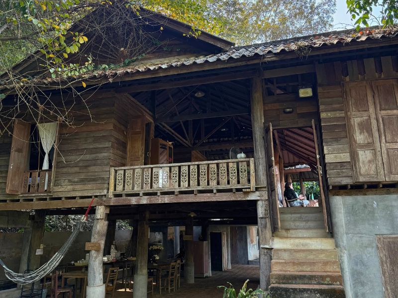 Our guesthouse - an old, rambling wood house