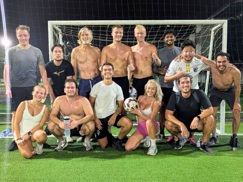 Camaraderie and competence on the soccer pitch