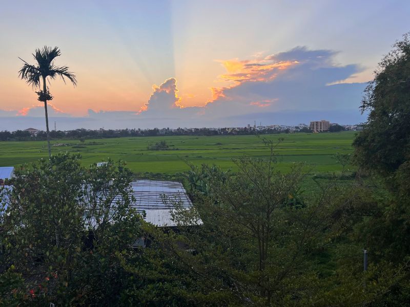 Sunset from our balcony