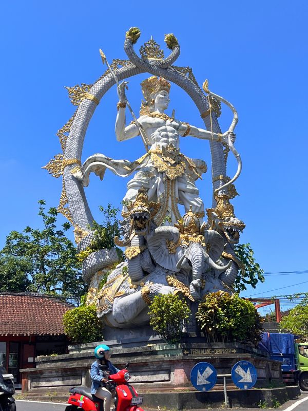 Downtown Ubud intersection