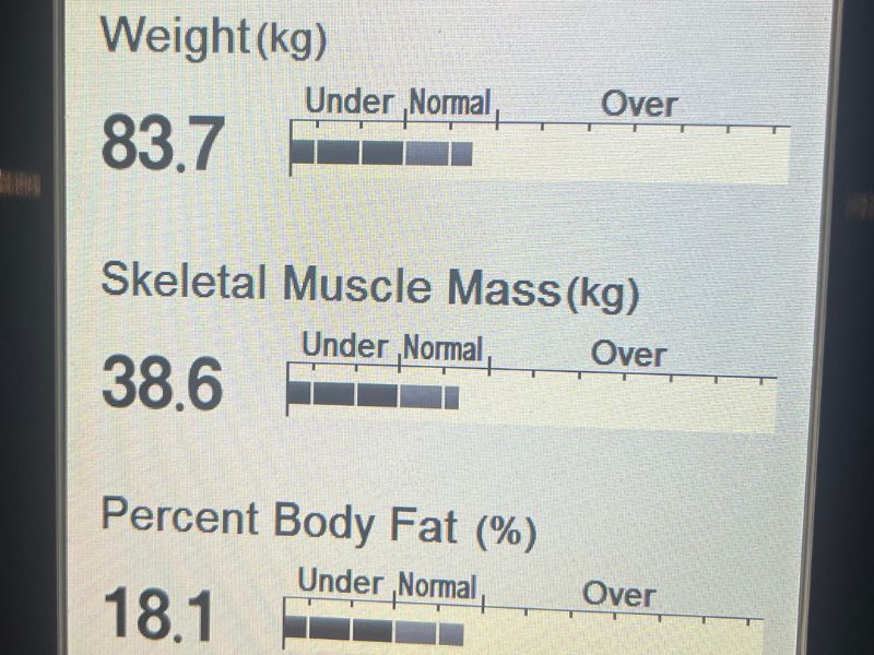 3 months of very regular workouts