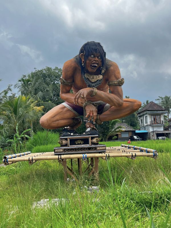 Ogoh-ogoh - Built from bamboo, paper, and papier-mâché, they are joyously paraded through the streets on the eve of Nyepi (the Balinese Day of Silence) to symbolically cleanse the island of negative energy before being burned (except this one, for some reason)