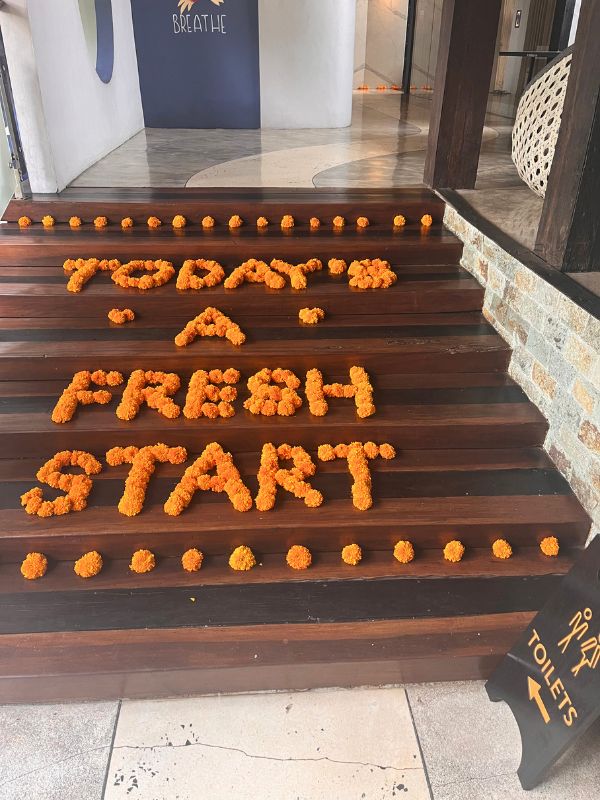 Every day a new inspiration in flowers at our café