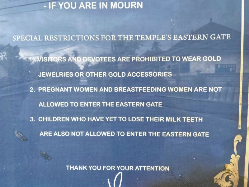 Temple rules