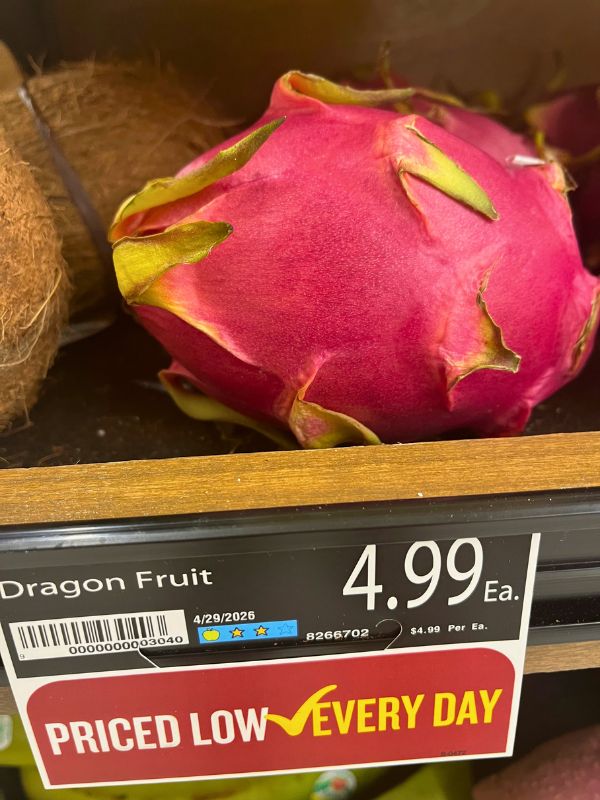 First shock - I lived on fresh 40-cent dragon fruit for months