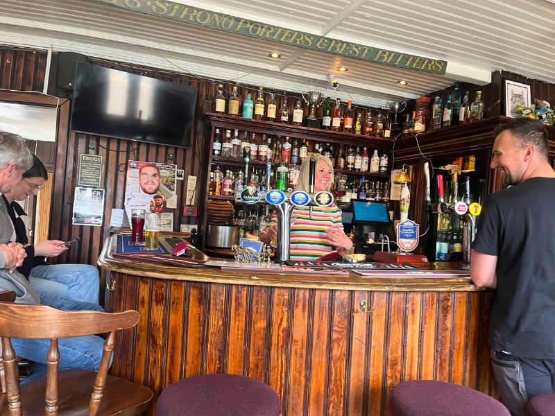 A wee pint at the Plough Inn in Rosemarkie