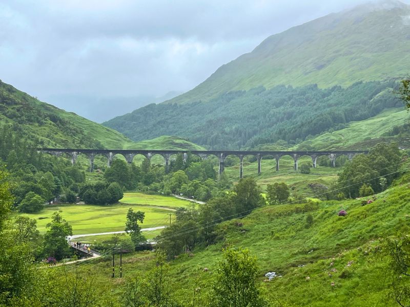 catching the Harry Potter rain during three weeks in Scotland