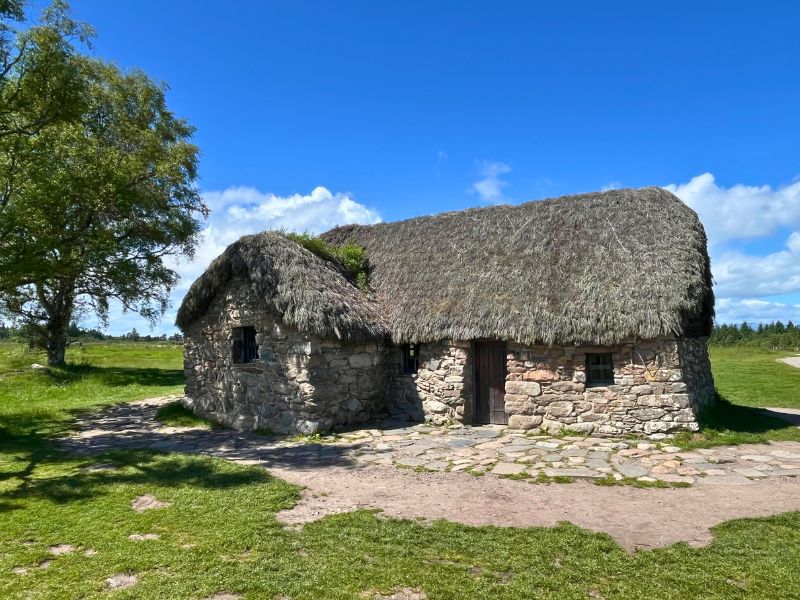 Rebuilt traditional house at Culloden