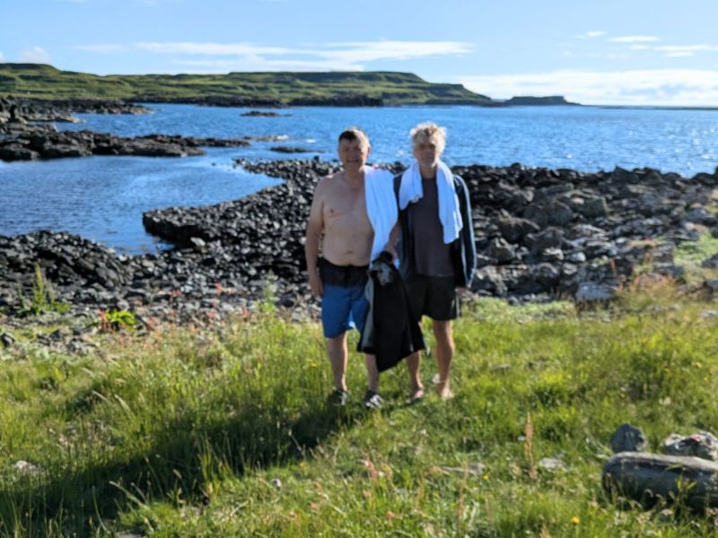 What castle is complete without a servant-created swimming bay?