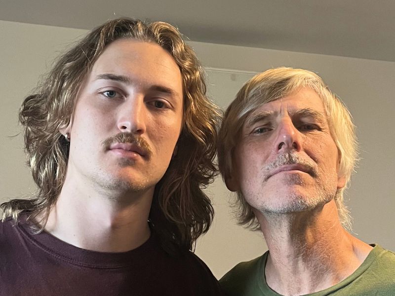 Father-son moustaches