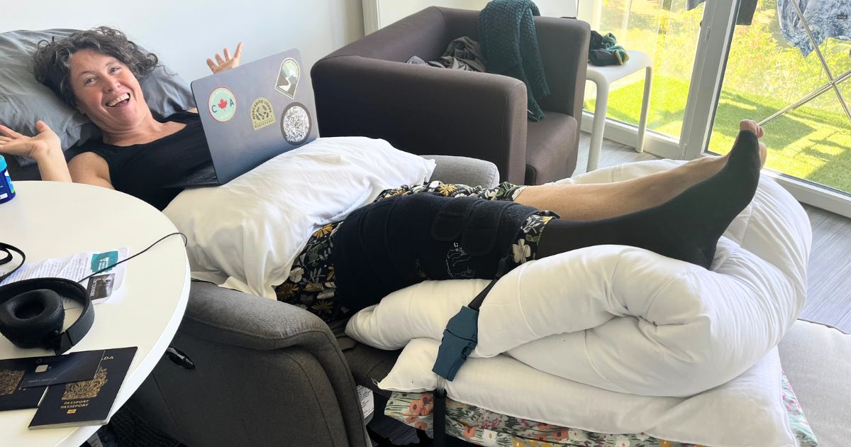 Caring for my wife after her knee replacement surgery