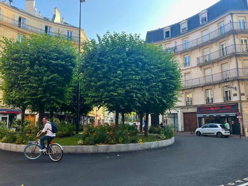 Meat shop ("Boucherie") on the right