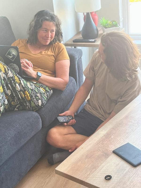 Treasured mother-son time