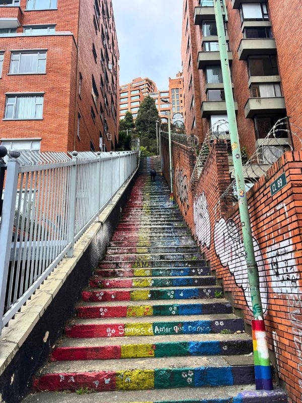 The only time I got winded was running up these stairs for a city view