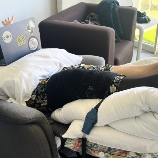 Caring for my wife after her knee replacement surgery